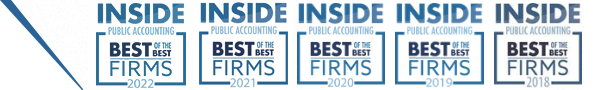 Inside Public Accounting Best of the Best Firms 2018, 2019, 2020, 2021, 2022